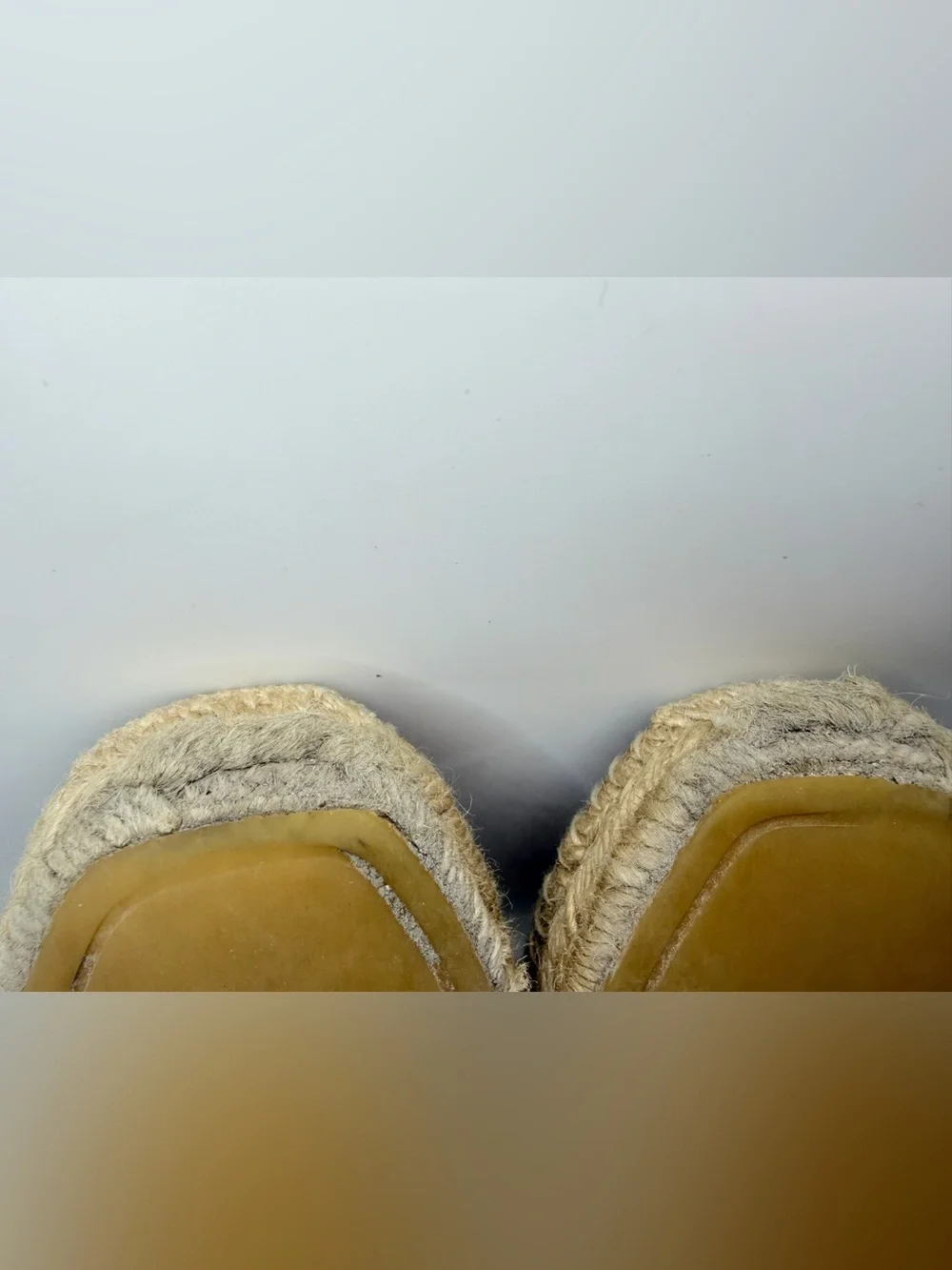 Tory Burch Brown Leather Espadrille Slip-Ons